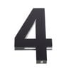 Sandleford 120mm Black Acrylic House Number 4