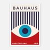 Galrie Bauhaus Ausstellung Exhibition 1919 - Iconic Modernist Art Print for Home Decor, White Frame, A0 84 x 119cm (33 x 47inch)
