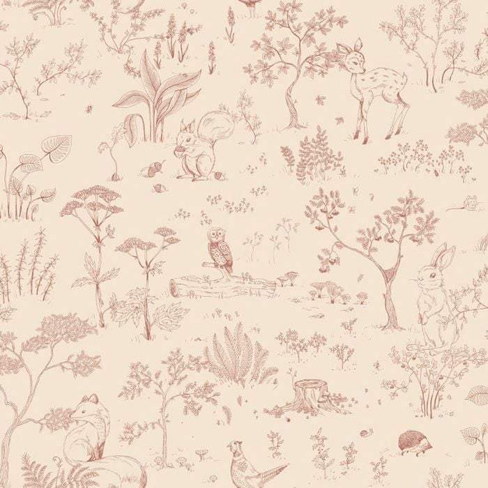 Wallpaper Trader Hollie Wallpaper Roll 10.05m x 53cm, Terracotta