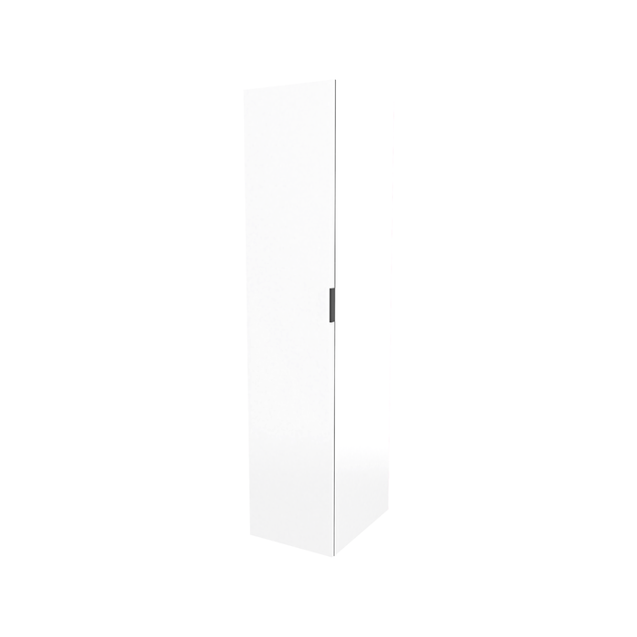 Lugna 2048 x 450 x 580mm White 3 Shelf 3 Drawer Left Hinged Door Storage Cabinet