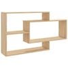 vidaXL Wall Shelves Sonoma Oak Engineered Wood Floating Storage Display Ledge