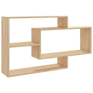 vidaXL Wall Shelves Sonoma Oak Engineered Wood Floating Storage Display Ledge