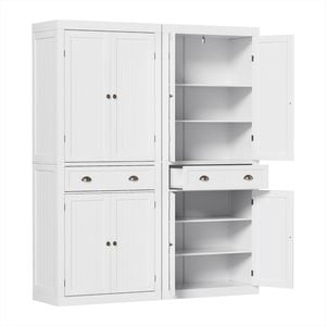 Artiss 2x Buffet Cabinet Sideboard Pantry 184cm White
