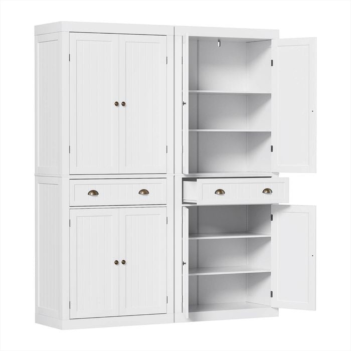 Artiss 2x Buffet Cabinet Sideboard Pantry 184cm White
