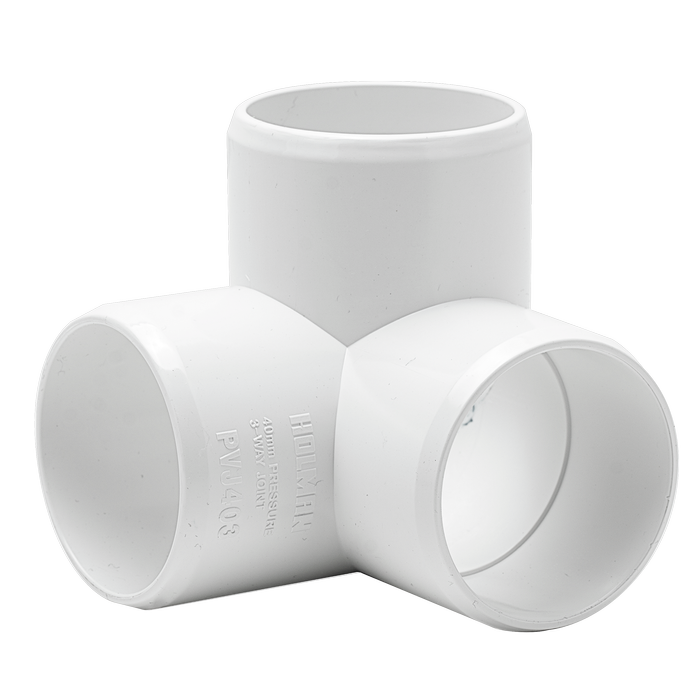 Holman 40mm EzyFit 3 Way PVC Joint
