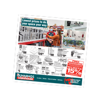 The front cover of a Bunnings catalogue