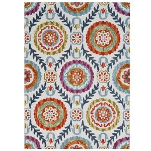 Designer Handmade Wool Rug-Vine 6266-Ivory/Multi-190x280cm