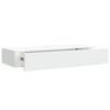 vidaXL Wall-mounted Drawer Shelf White 60x23.5x10 cm