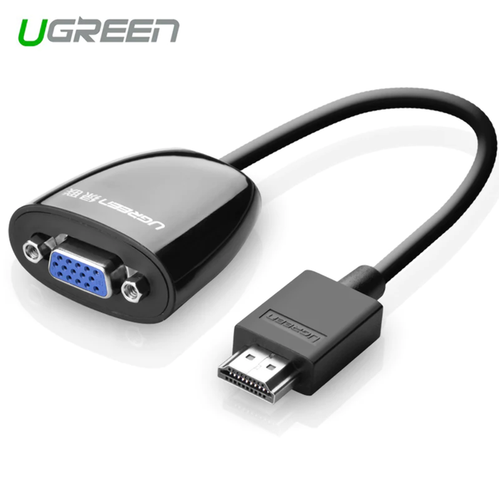 UGREEN HDMI To VGA Converter Without Audio - Black