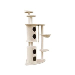 Yes4pets 170cm Xl Multi Level Cat Scratching Post Tree Post House Tower-beige
