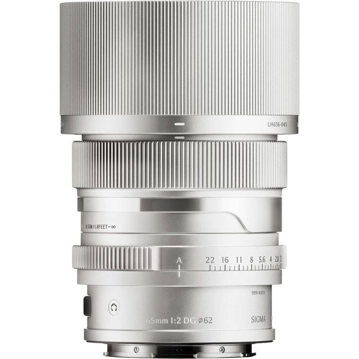Sigma 65mm f/2 DG Contemporary Lens - L-Mount Silver
