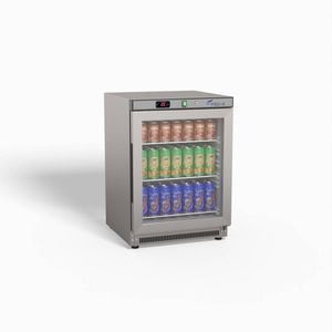 Fed-x Thermaster Stainless Steel Upright Static Display Fridge Xr200sg