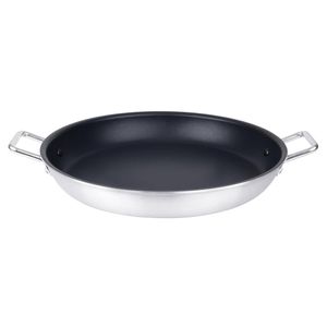 Vogue Aluminium Non-stick Teflon Platinum Plus Paella Pan 450mm - HT991