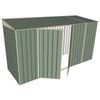 Build-A-Shed 1.2 x 3.7 x 2.0m Skillion Double Hinged Side Doors Shed - Green