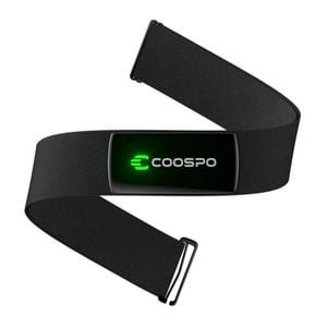 NNEOBA Rechargeable Heart Rate Monitor Chest Strap Bluetooth Black