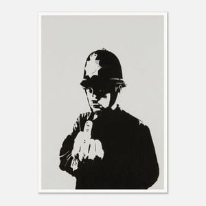 Galrie Banksy Rude Copper Artwork Print Iconic Urban Art from 2002, Poster Only, A3 30 x 42cm (12 x 16inch)