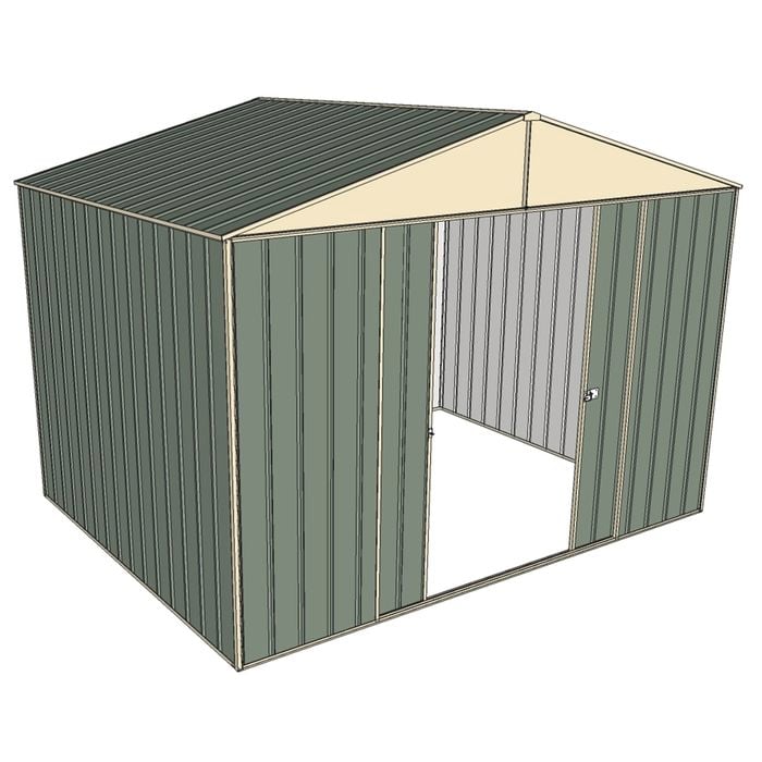 Build-a-Shed 3.0 x 2.3 x 2.3m Double Sliding Door Shed - Green