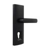 Gainsborough 60mm Matte Black Trilock Dummy Trim Entrance Lever Set