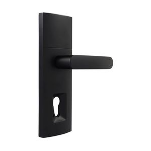 Gainsborough 60mm Matte Black Trilock Dummy Trim Entrance Lever Set