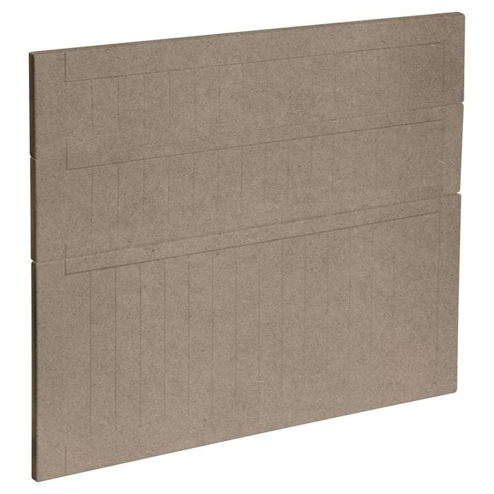 Kaboodle 900mm Raw Board Country 3 Drawer Panels