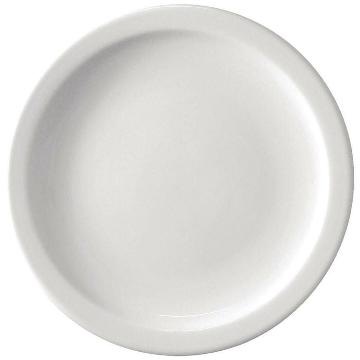 Olympia Athena Narrow Rimmed Plates White 284mm 36 Pack Dinnerware Commercial Grade