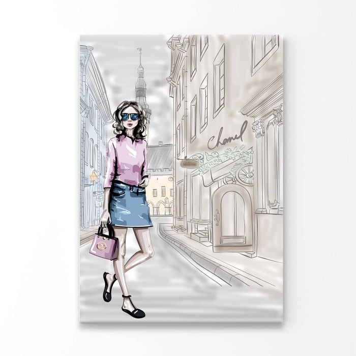 Elegant Fashion Store Art Print 100% Australian Made 100x150cm (Stretched Canvas)