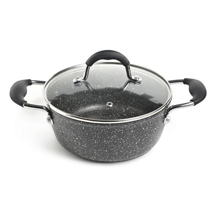 Classica Diamond Stone 20cm Casserole w/ Lid 2.25L Capacity Cooking Pan
