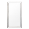 Elegant Collections XL Antique Silver Beaded Mirror