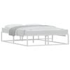 vidaXL Bed Frame without Mattress White 137x187 cm Double Metal
