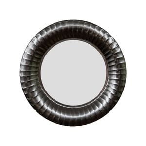 Ssh Collection Zane 60cm Wide Round Wall Mirror - Black