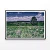 Flowers with a Tree under a Sky  Print 100% Australian Made 90x60cm  (Poster)