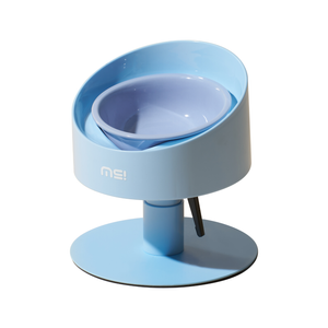 Makesure Sunflower Adjustable Pet Food Bowl/BLUE