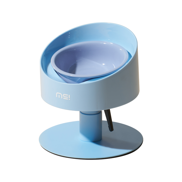 Makesure Sunflower Adjustable Pet Food Bowl/BLUE