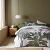 Accessorize Bedroom Collection Queen Forest Green Curiosity Washed Cotton Printed Quilt Cover Set