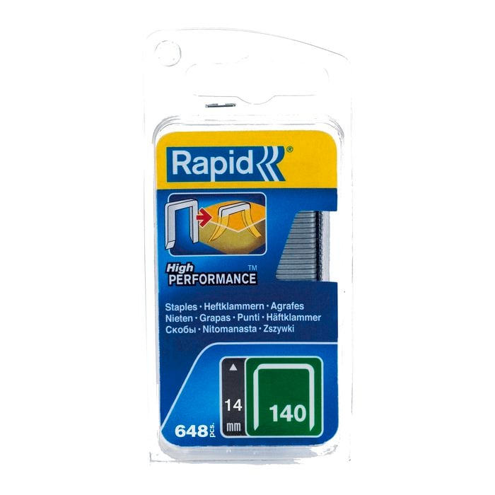Rapid 14mm 140 Series Divergent Point Staples - 648 Pack