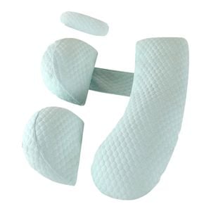 Catzon 4 Pcs Pregnancy Pillow Detachable Adjustable Cover-mintgreen