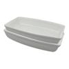 2pc Ceramic Rectangular Stoneware Kitchen Cooking Dishes
