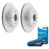 Rear Bendix Brake Pads + Rotors For Nissan X-trail T32 With Electric Park Brake