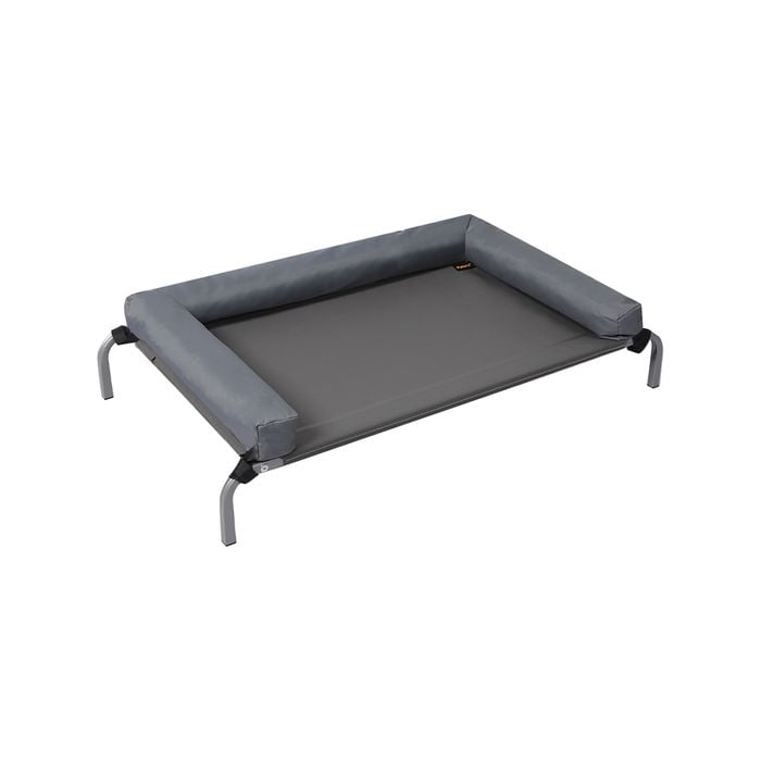 PaWz Elevated Dog or Cat Pet Bed Raised Heavy Duty Grey L