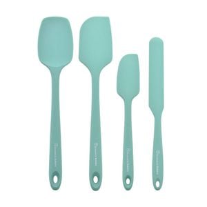 4pc Brunswick Bakers Spatula Cyan Silicone Cooking Baking Utensil 28cm