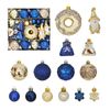 Catzon 60 Pcs Christmas Ornaments with Gnome Donuts Snowflakes for Xmas Party Decor-Set 7