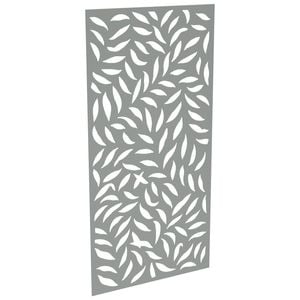 ProtectorAl 300-1200 x 1201-2400mm Palladium Silver Large Leaf Unframed Solid Aluminium Decorative Panel 