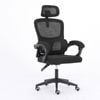 La Bella Black Ergonomic Office Chair - Lumbar Support, Adjustable Headrest VELTRA