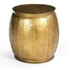 Brass Look Hammered Side Table