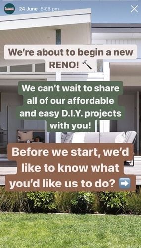 Social poll - We're about to begin a new Reno. Before we start, we'd like to know what you'd like us to do?