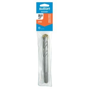 Sutton Tools 20 x 160mm SB TCT Masonry Drill Bit