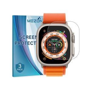 3 Pack MEZON Apple Watch Ultra (49 mm) Ultra Clear TPU Film Screen Protectors