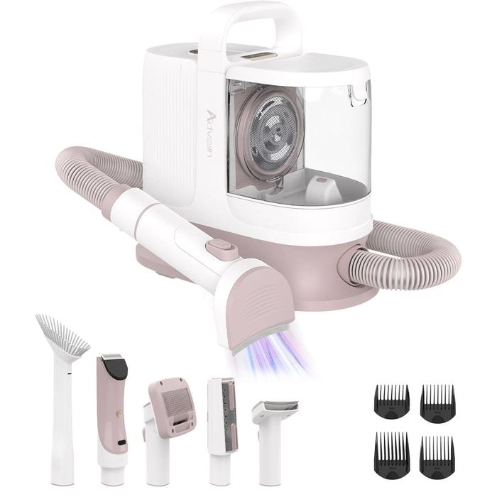Advwin Pet Grooming Vacuum Kit Dog Cat Hair Dryer Remover Clipper