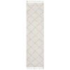 Rare 22 Off White 400x80cm - Large Runner Shaggy Indoor Rug
