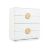 Sarantino Gail Chest of Drawers Tallboy Dresser in White